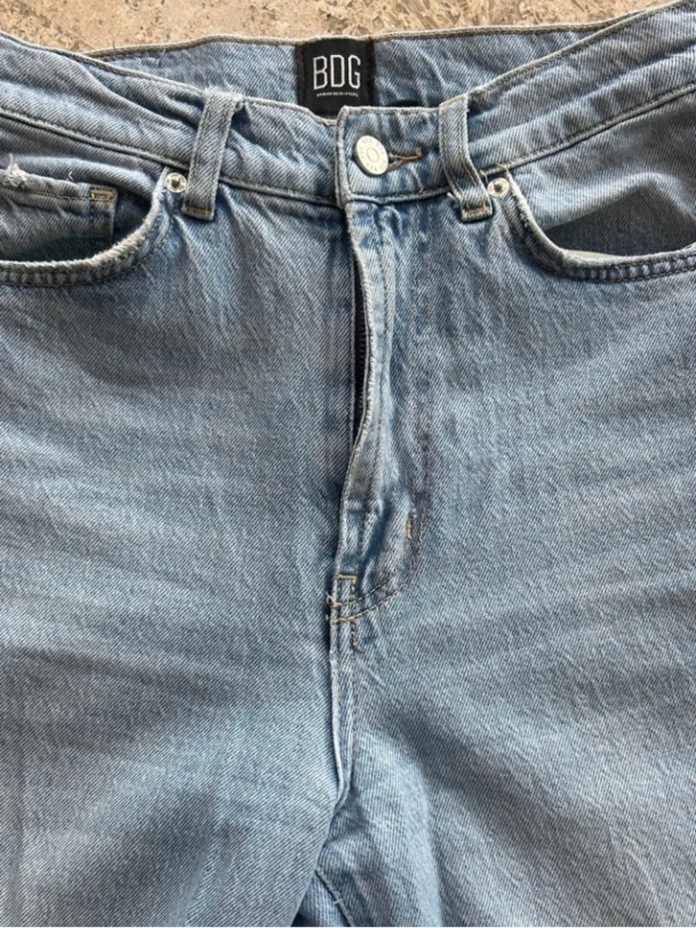 BDG High & Wide‎ Leg Jeans Size 27 Light Wash Denim